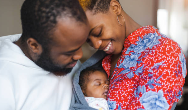 Happy family with baby - Financial freedom for your family